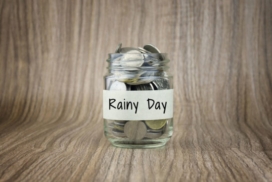 rainy day fund - financial wellbeing